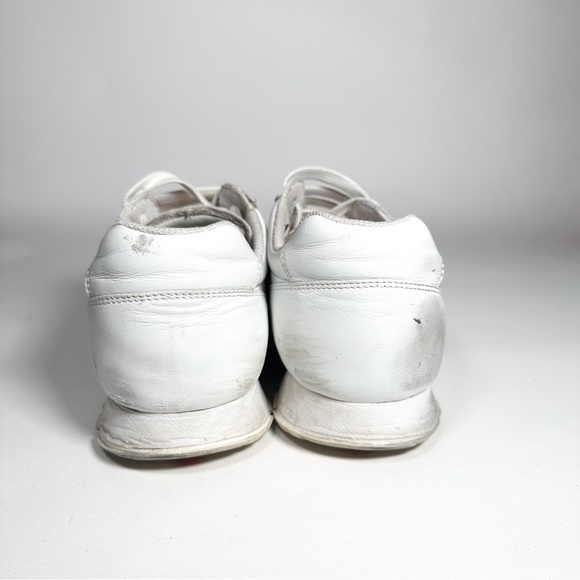 PRADA WHITE LEATHER LOW TOP LACE LOGO SNEAKER
4E2700 - Picture 5 of 6